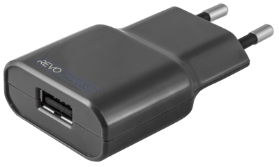 Зарядное устройство сетевое Revocharge USB 2,4A (серое)